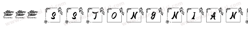 187 SSTongNianTi字体转换